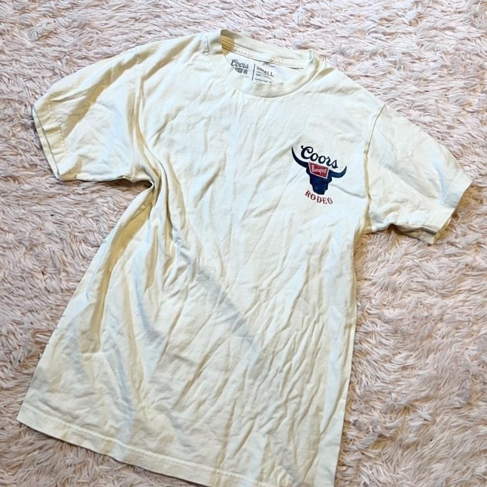 Coors Banquet Rodeo Rustic‎ Edgy Distressed Rugged Cowboy Tshirt Mens S Country